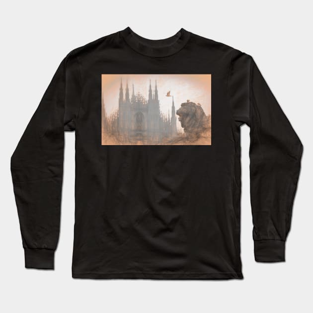 Piazza#3 Long Sleeve T-Shirt by RJDowns